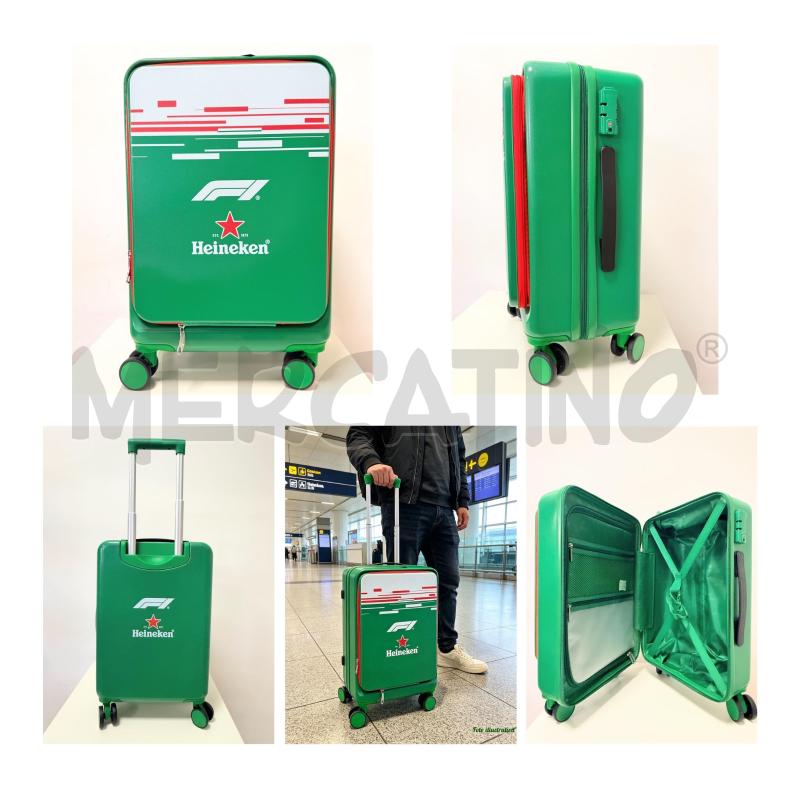 TROLLEY HEINIKEN CABIN BAG VERDE F1 NUOVO | Mercatino dell'Usato Rovereto 1