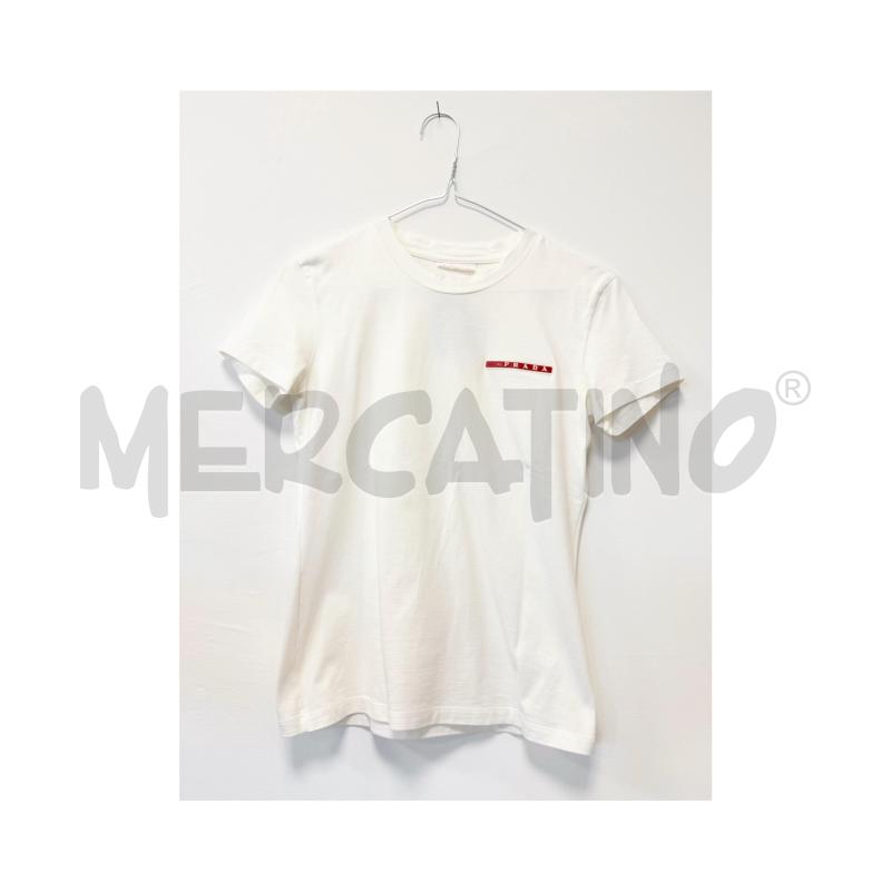 T SHIRT D BIANCA PRADA VINTAGE | Mercatino dell'Usato Rovereto 2