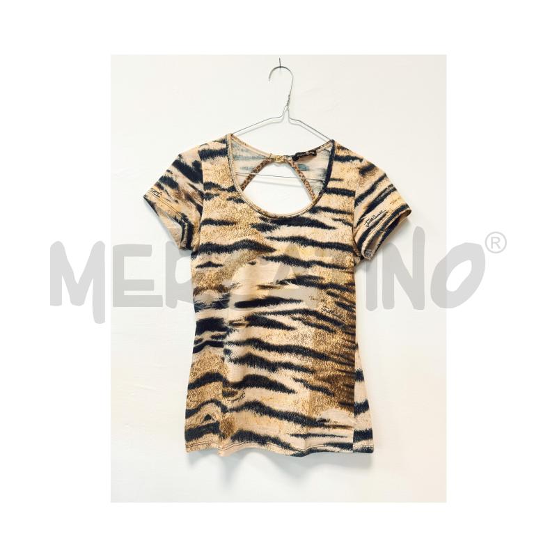T SHIRT D CAVALLI UNDERWEAR SABBIA ZEBRATA SCHIENA NUDA | Mercatino dell'Usato Rovereto 2