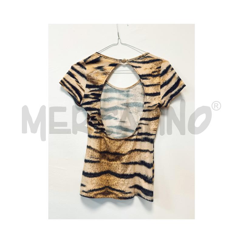 T SHIRT D CAVALLI UNDERWEAR SABBIA ZEBRATA SCHIENA NUDA | Mercatino dell'Usato Rovereto 3