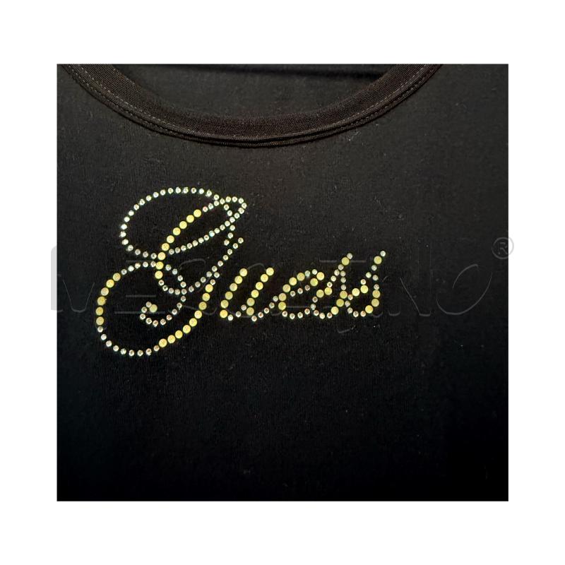 T SHIRT D GUESS NERA CON LOGO ZIRC E BORCHIE SABBIA | Mercatino dell'Usato Rovereto 3