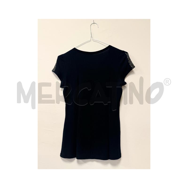 T SHIRT D GUESS NERA CON LOGO ZIRC E BORCHIE SABBIA | Mercatino dell'Usato Rovereto 4