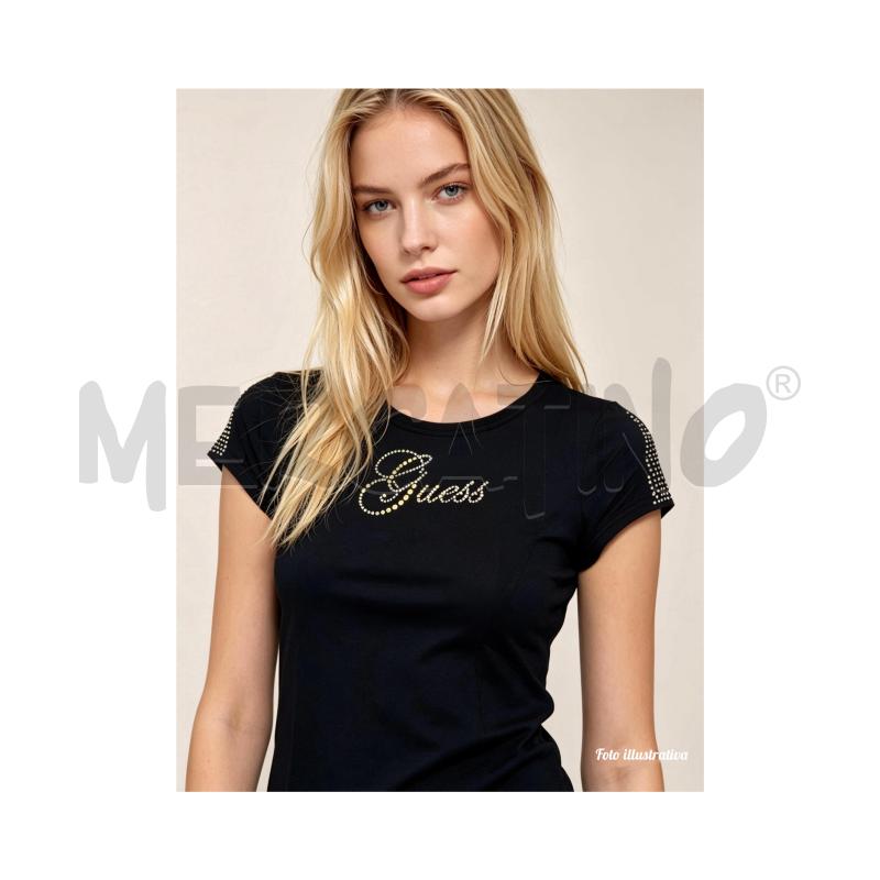 T SHIRT D GUESS NERA CON LOGO ZIRC E BORCHIE SABBIA | Mercatino dell'Usato Rovereto 5