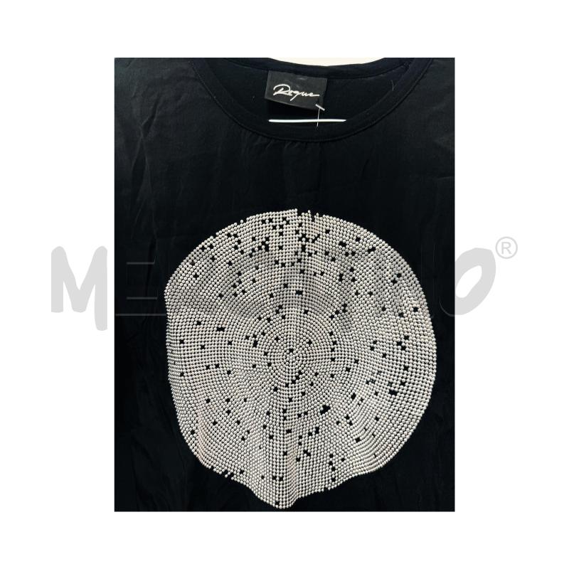 T SHIRT D ROQUE NERA CON BORCHIE METALLO | Mercatino dell'Usato Rovereto 3