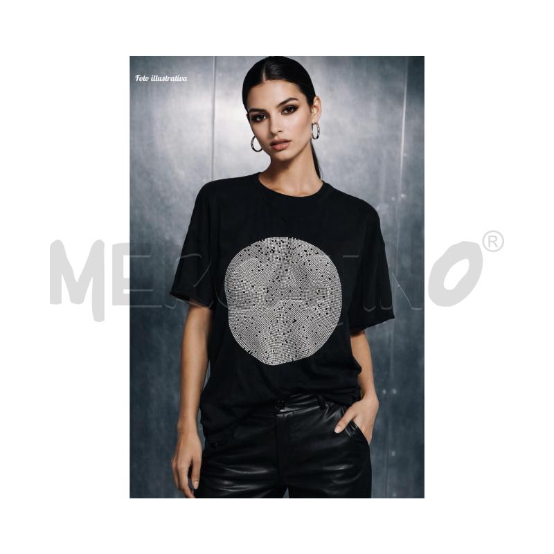 T SHIRT D ROQUE NERA CON BORCHIE METALLO | Mercatino dell'Usato Rovereto 5