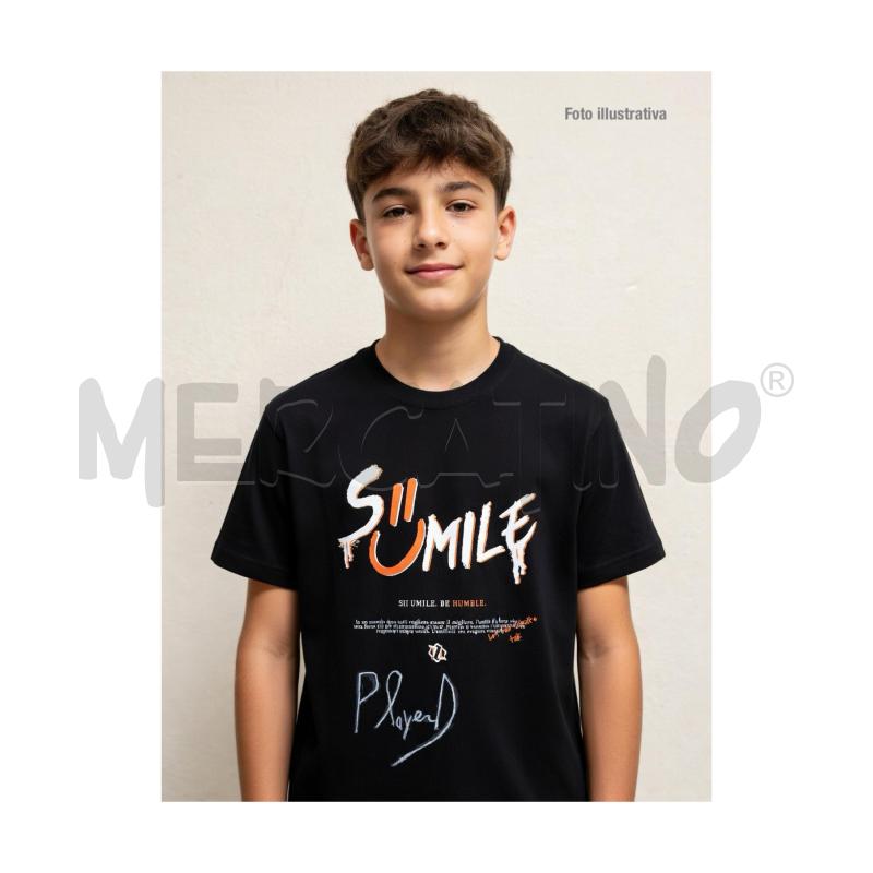 T SHIRT NERA PLAYERD NERA SII UMILE | Mercatino dell'Usato Rovereto 5