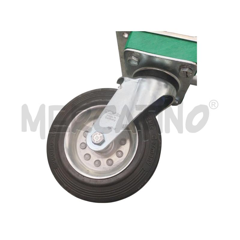  4RUOTE PROFESSIONALI CARRELLO CON BLOCCO STOP | Mercatino dell'Usato Moncalieri bengasi 4