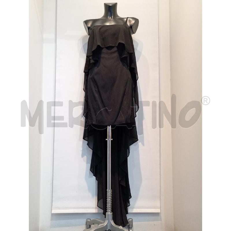 ABITO DONNA FLAVIO CASTELLANI NERO CON CODA IN VELO | Mercatino dell'Usato Moncalieri bengasi 1