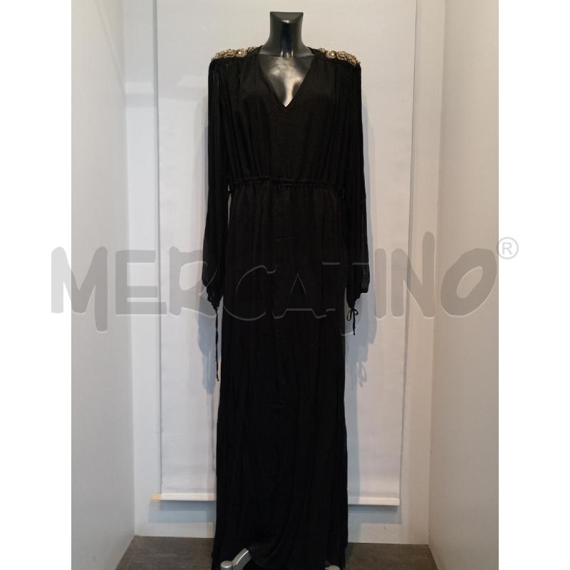 ABITO DONNA PINKO NERO SPALLE STRASS E PERLINE DORATE | Mercatino dell'Usato Moncalieri bengasi 1