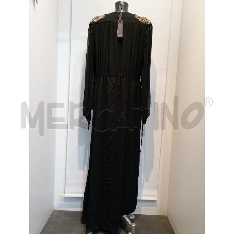 ABITO DONNA PINKO NERO SPALLE STRASS E PERLINE DORATE | Mercatino dell'Usato Moncalieri bengasi 2