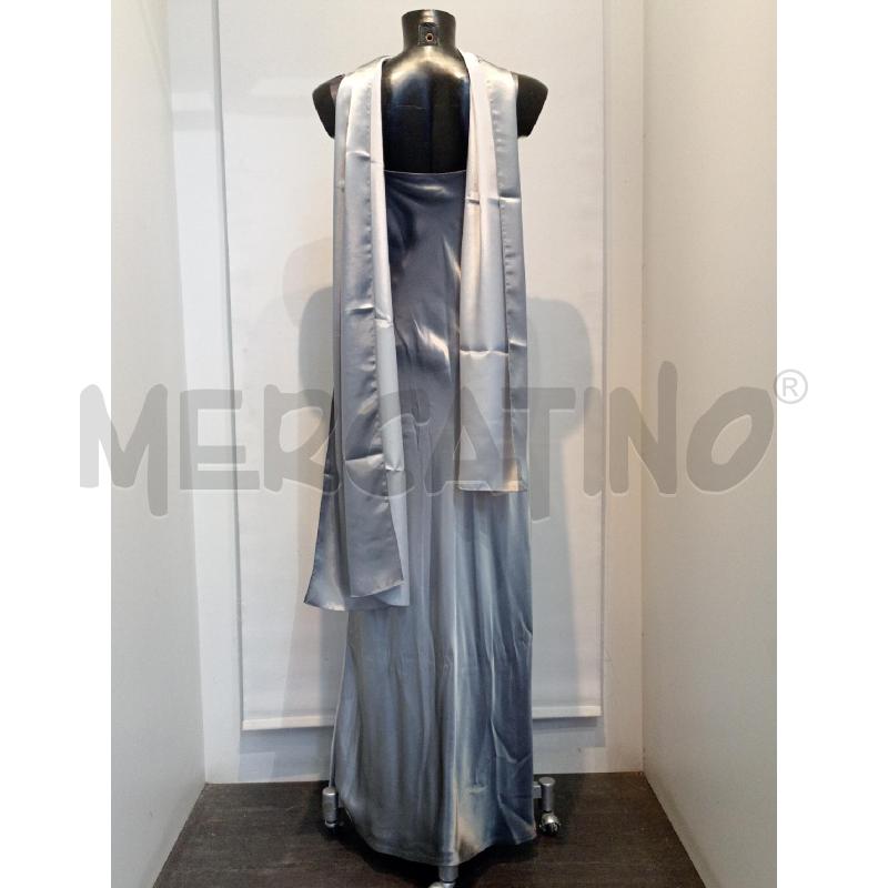 ABITO DONNA VOGUE SPOSA GRIGIO LUNGO CON STOLA SETA | Mercatino dell'Usato Moncalieri bengasi 2