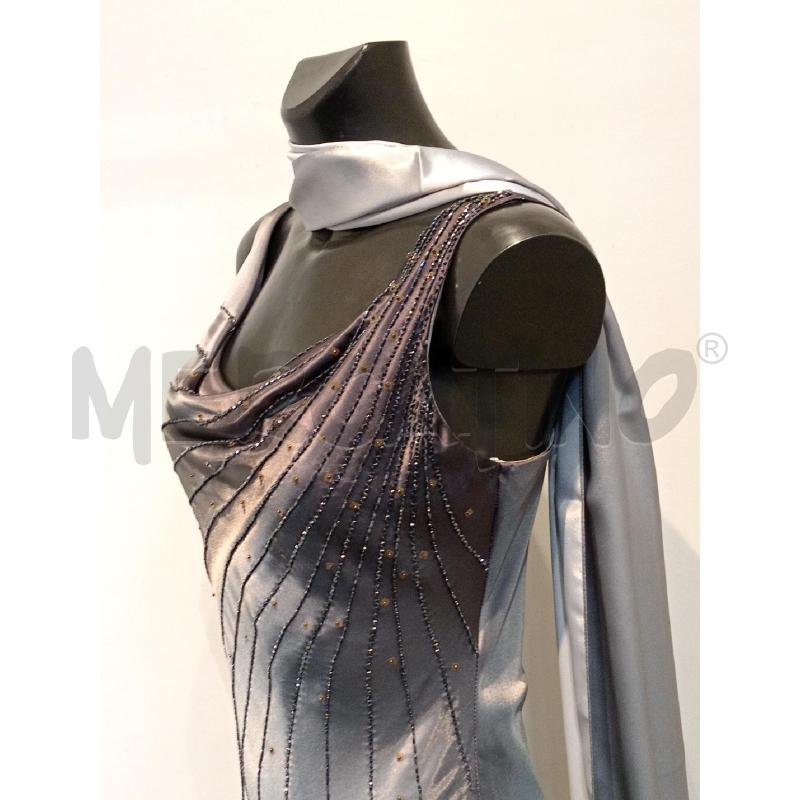 ABITO DONNA VOGUE SPOSA GRIGIO LUNGO CON STOLA SETA | Mercatino dell'Usato Moncalieri bengasi 3