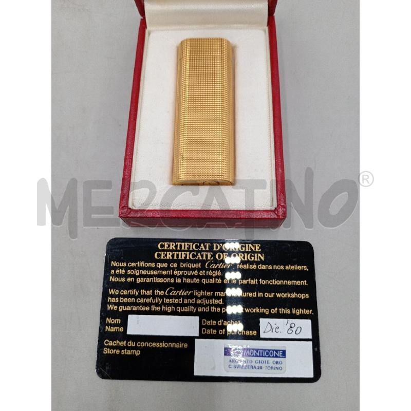 ACCENDINO COLLEZIONE CARTIER PARIS  | Mercatino dell'Usato Moncalieri bengasi 2