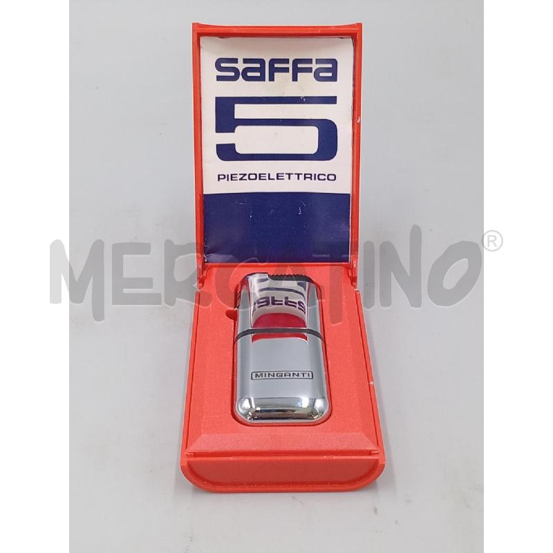 ACCENDINO DA COLLEZIONE SAFFA 5 CROMATO C/SCATOLA ROSSA | Mercatino dell'Usato Moncalieri bengasi 1