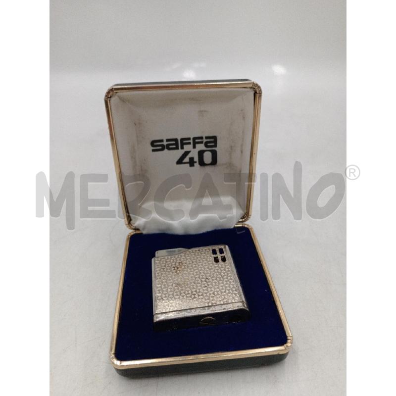ACCENDINO SAFFA 40 CON SCATOLA  | Mercatino dell'Usato Moncalieri bengasi 1