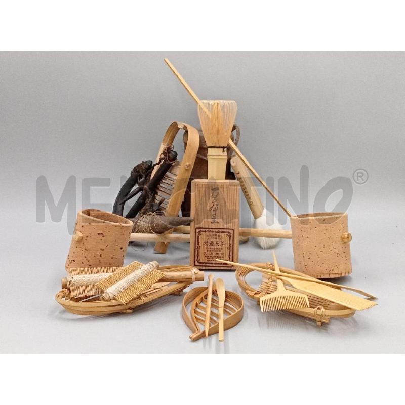 ACCESSORI ARTIGIANALI VECCHI ORIENTALI LEGNO E BAMBOO  | Mercatino dell'Usato Moncalieri bengasi 1
