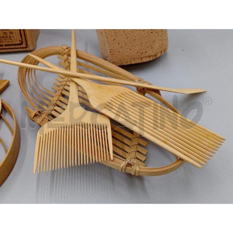 ACCESSORI ARTIGIANALI VECCHI ORIENTALI LEGNO E BAMBOO  | Mercatino dell'Usato Moncalieri bengasi 3
