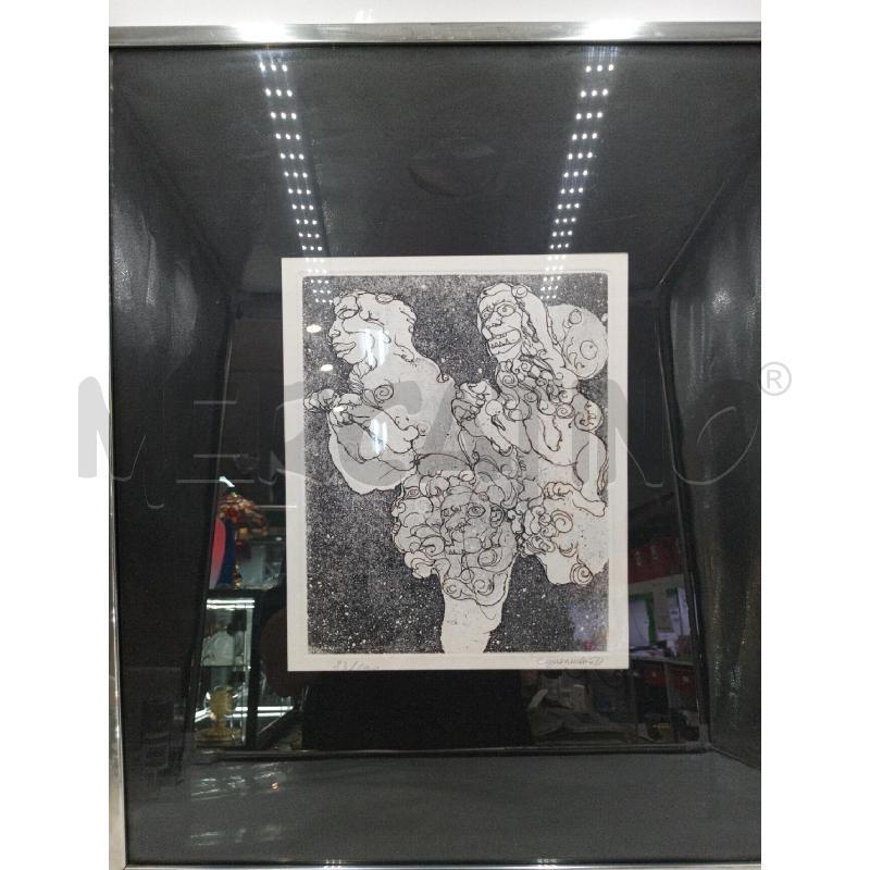 ACQUAFORTE ARTISTA GUERRICCHIO LUIGI NUMERATA 83/100  | Mercatino dell'Usato Moncalieri bengasi 1
