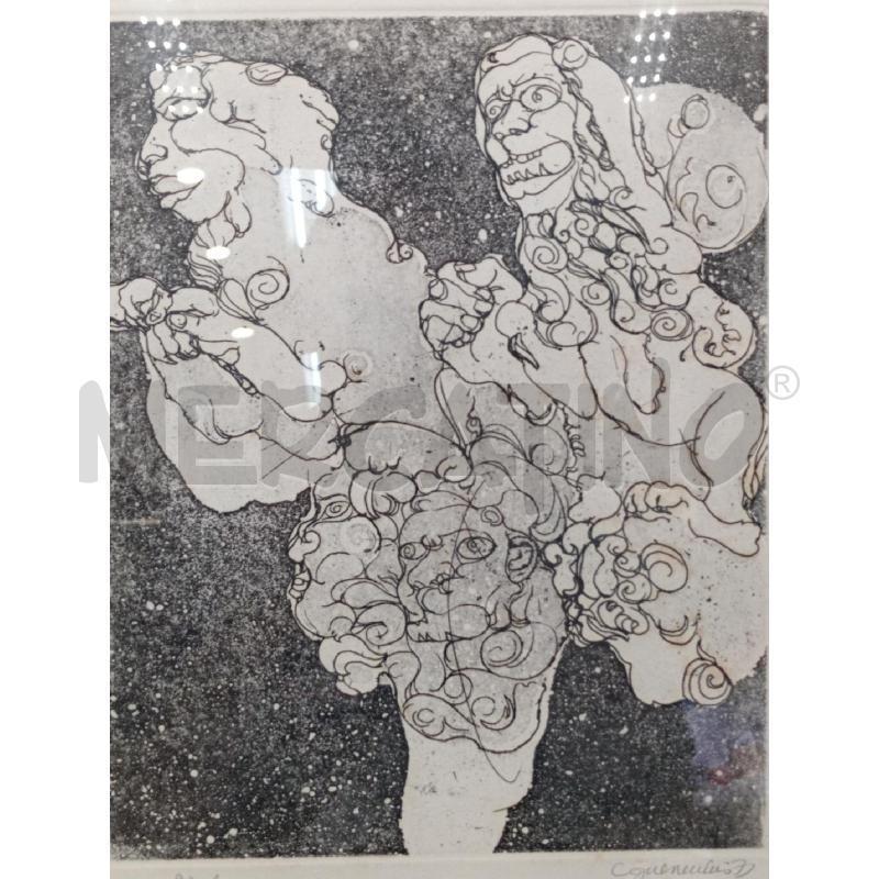 ACQUAFORTE ARTISTA GUERRICCHIO LUIGI NUMERATA 83/100  | Mercatino dell'Usato Moncalieri bengasi 2