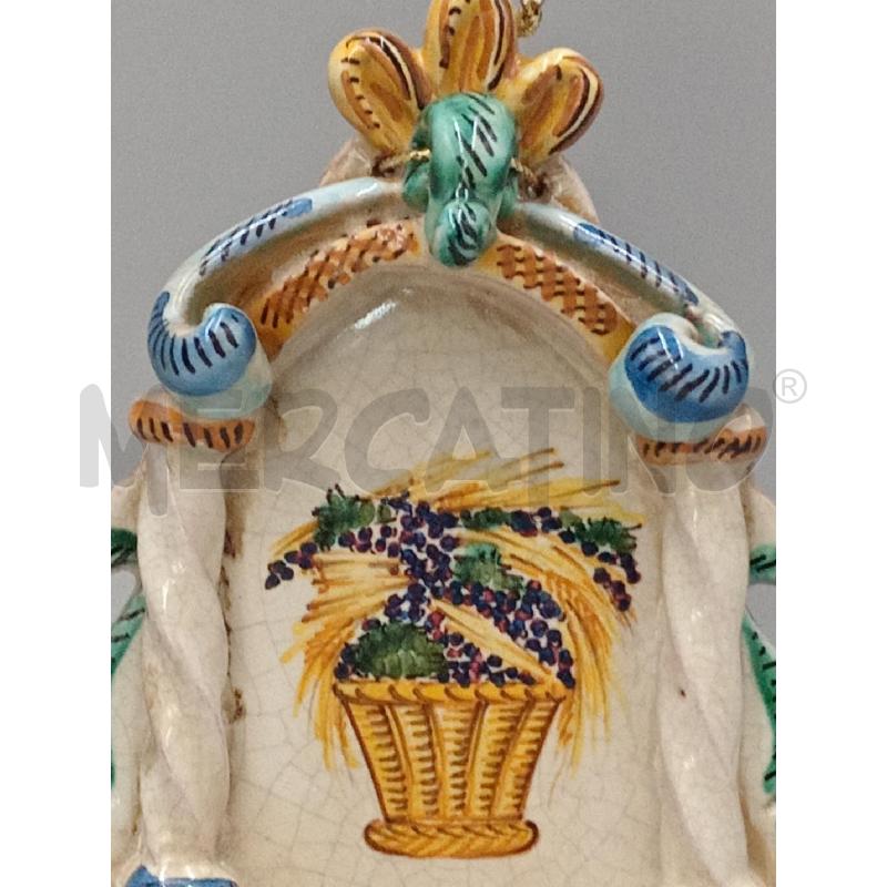 ACQUASANTIERA CERAMICA BOTTEGA CERRETO PER UMBERTIDE  | Mercatino dell'Usato Moncalieri bengasi 2