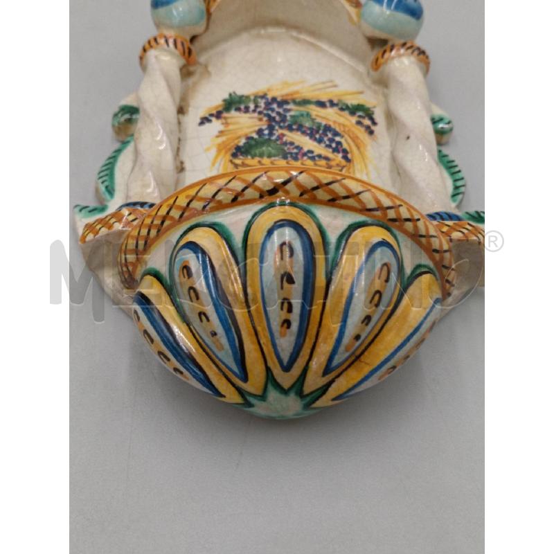 ACQUASANTIERA CERAMICA BOTTEGA CERRETO PER UMBERTIDE  | Mercatino dell'Usato Moncalieri bengasi 4