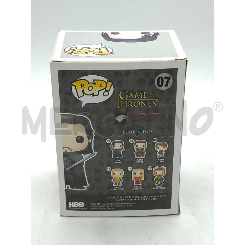 ACTION FIGURE FUNKO POP GAME OF TRONES JON SNOW 07 | Mercatino dell'Usato Moncalieri bengasi 3