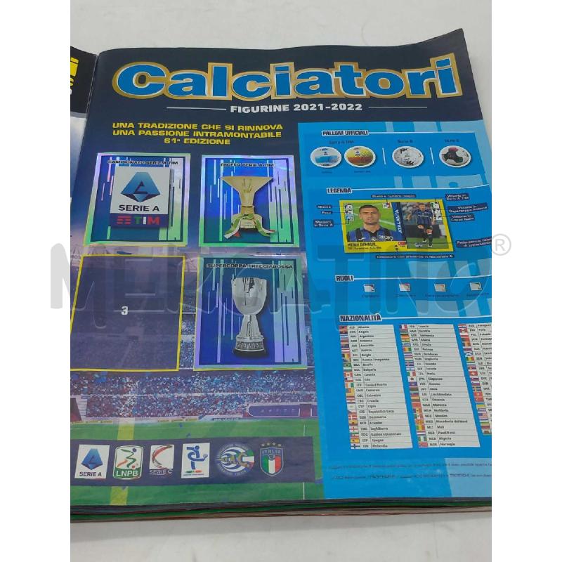 ALBUM CALCIATORI PANINI 2021-22 INCOMPLETO CON CARTE IN PIÙ | Mercatino dell'Usato Moncalieri bengasi 2