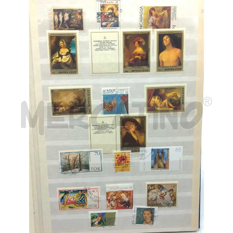 ALBUM FRANCOBOLLI MISTO TEMA ARTE | Mercatino dell'Usato Moncalieri bengasi 1