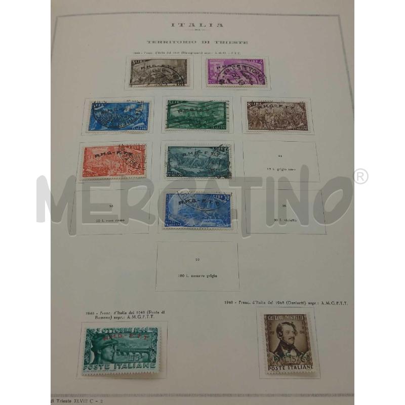 ALBUM FRANCOBOLLI TERITORIO DI TRIESTE MARINI | Mercatino dell'Usato Moncalieri bengasi 3