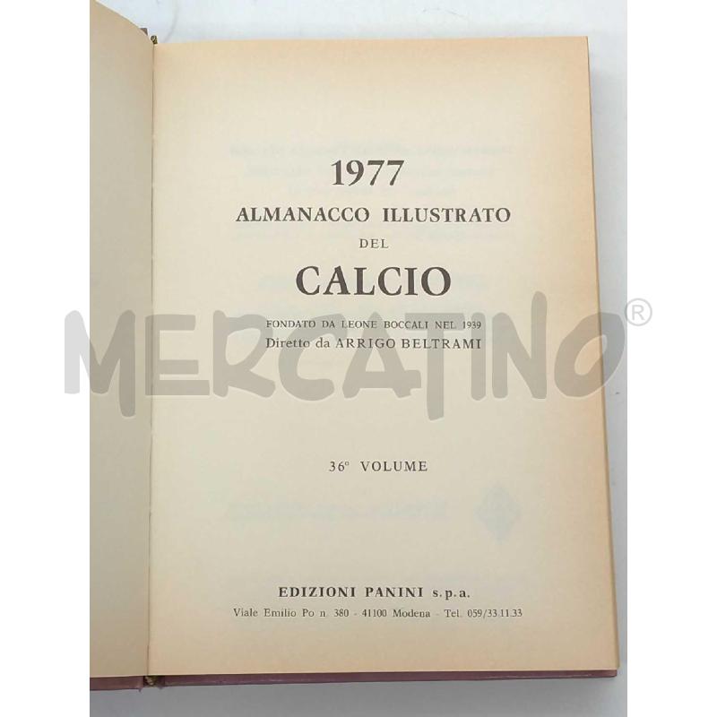 ALMANACCO ILLUSTRATO DEL CALCIO PANINI 1977 | Mercatino dell'Usato Moncalieri bengasi 3