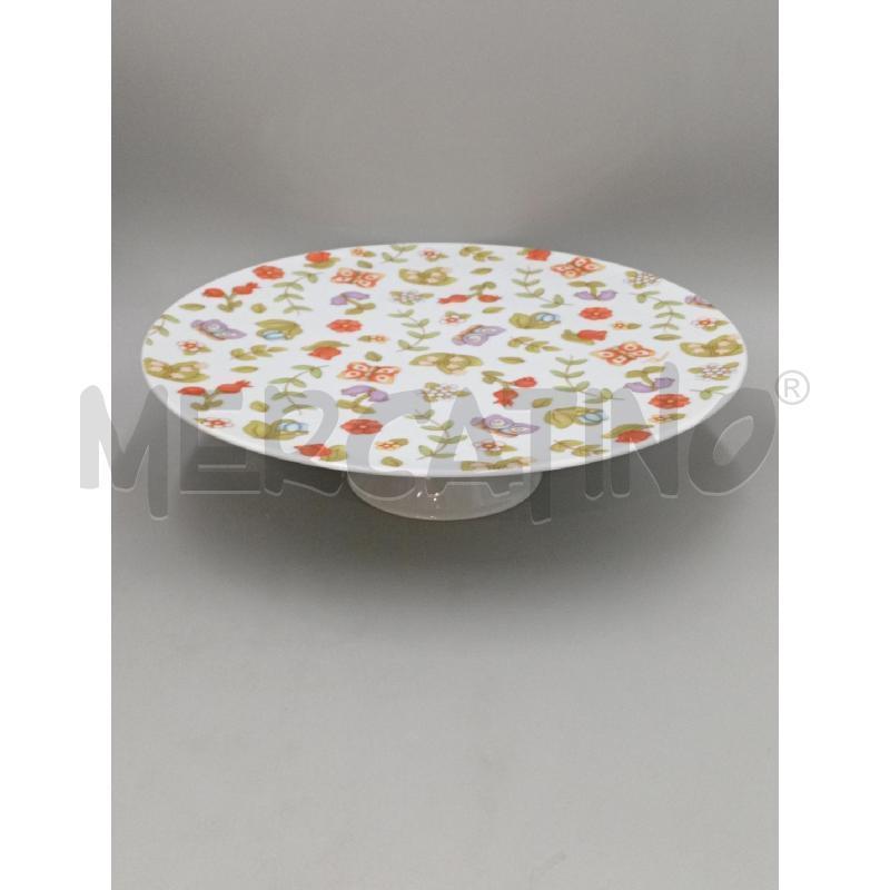 ALZATA CERAMICA THUN DECORO FIORELLINI E FARFALLE  | Mercatino dell'Usato Moncalieri bengasi 1