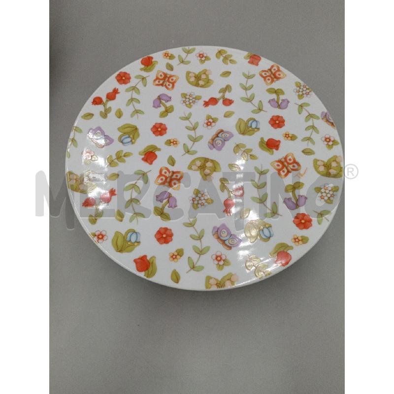 ALZATA CERAMICA THUN DECORO FIORELLINI E FARFALLE  | Mercatino dell'Usato Moncalieri bengasi 2