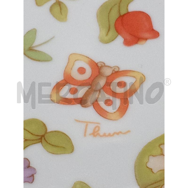 ALZATA CERAMICA THUN DECORO FIORELLINI E FARFALLE  | Mercatino dell'Usato Moncalieri bengasi 5