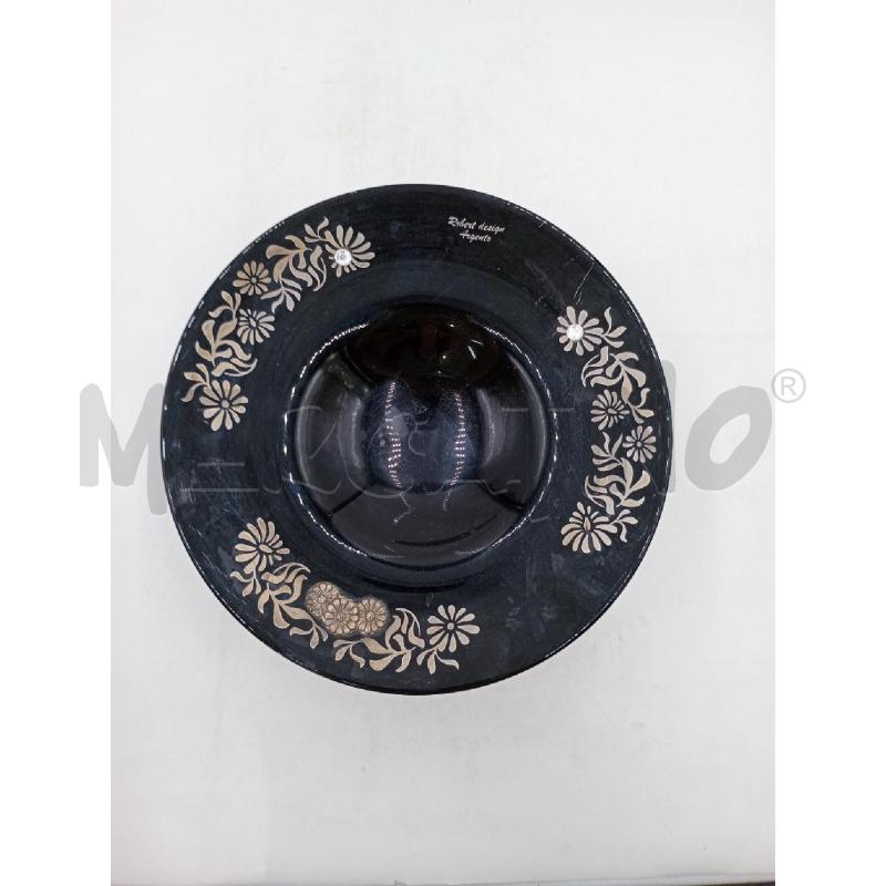 ALZATA VETRO NERO ROBERT DESIGN ARGENTO | Mercatino dell'Usato Moncalieri bengasi 2