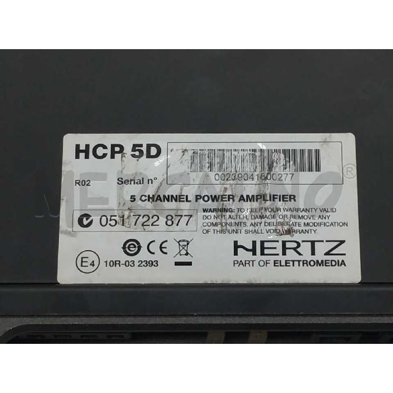 AMPLIFICATORE AUTO HERTZ HCP 5 CANALI  | Mercatino dell'Usato Moncalieri bengasi 4