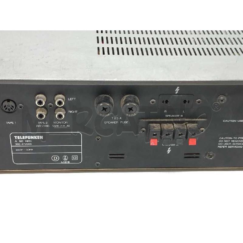 AMPLIFICATORE HI FI TELEFUNKEN A 90 | Mercatino dell'Usato Moncalieri bengasi 5