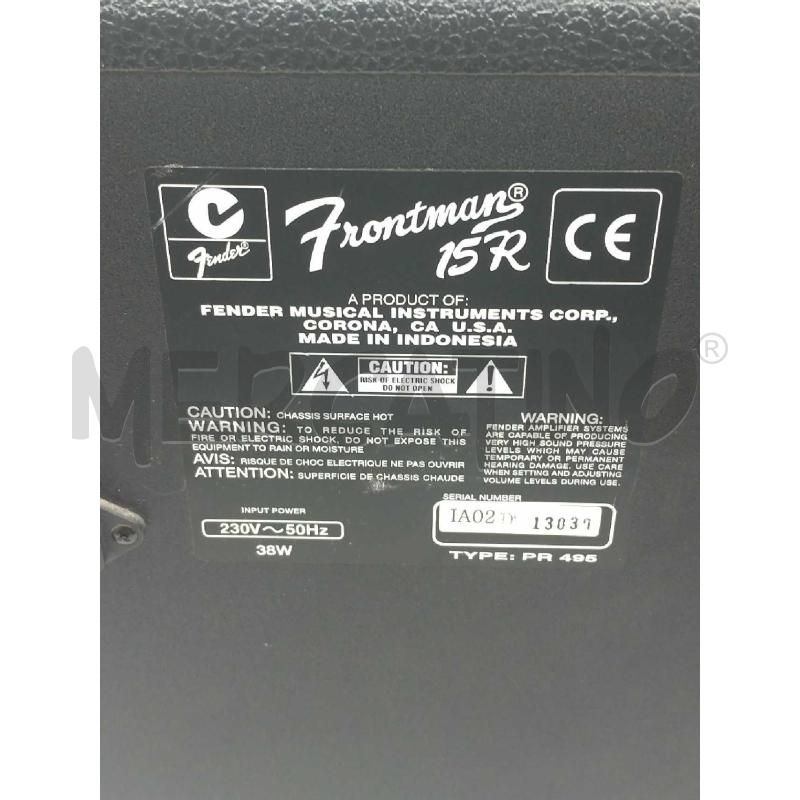 AMPLIFICATORE PER CHITARRA FENDER FRONTMAN 15R | Mercatino dell'Usato Moncalieri bengasi 5