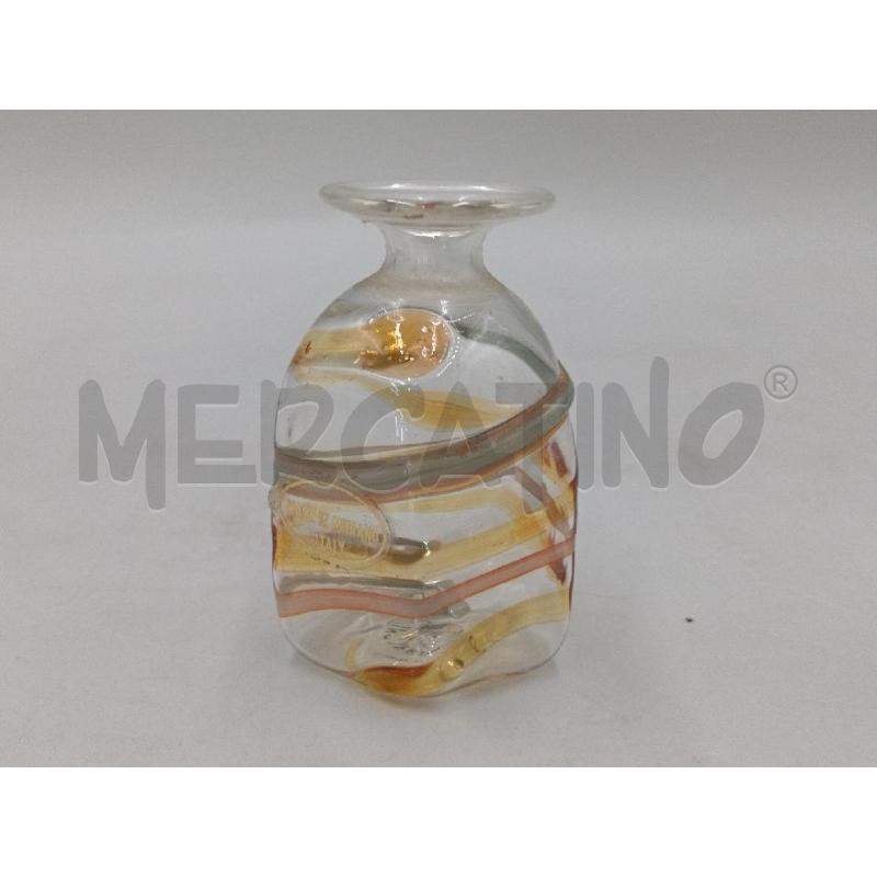 AMPOLLA VASETTO VETRO SOFFIATO MURANO LAVORAZIONE SPIRALE  | Mercatino dell'Usato Moncalieri bengasi 2