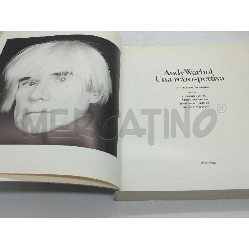 ANDY WARHOL UNA RETROSPETTIVA EDIZIONI BOMPIANI 1990 | Mercatino dell'Usato Moncalieri bengasi 2