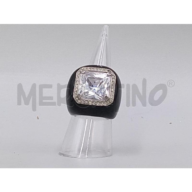 ANELLO DONNA AIROLDI NERO CON STRASS | Mercatino dell'Usato Moncalieri bengasi 1