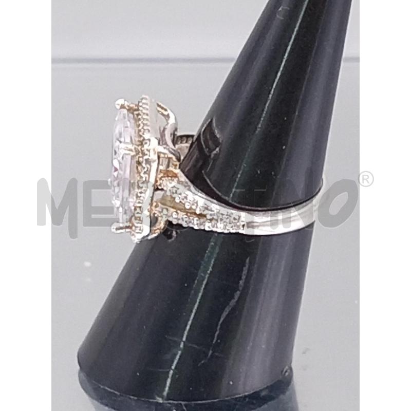 ANELLO DONNA ARGENTATO CON STRASS | Mercatino dell'Usato Moncalieri bengasi 2