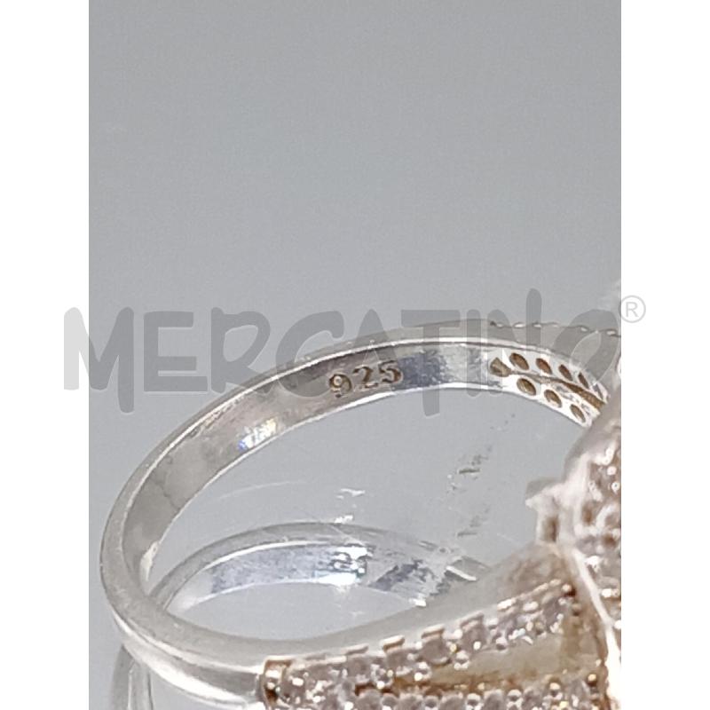 ANELLO DONNA ARGENTATO CON STRASS | Mercatino dell'Usato Moncalieri bengasi 4