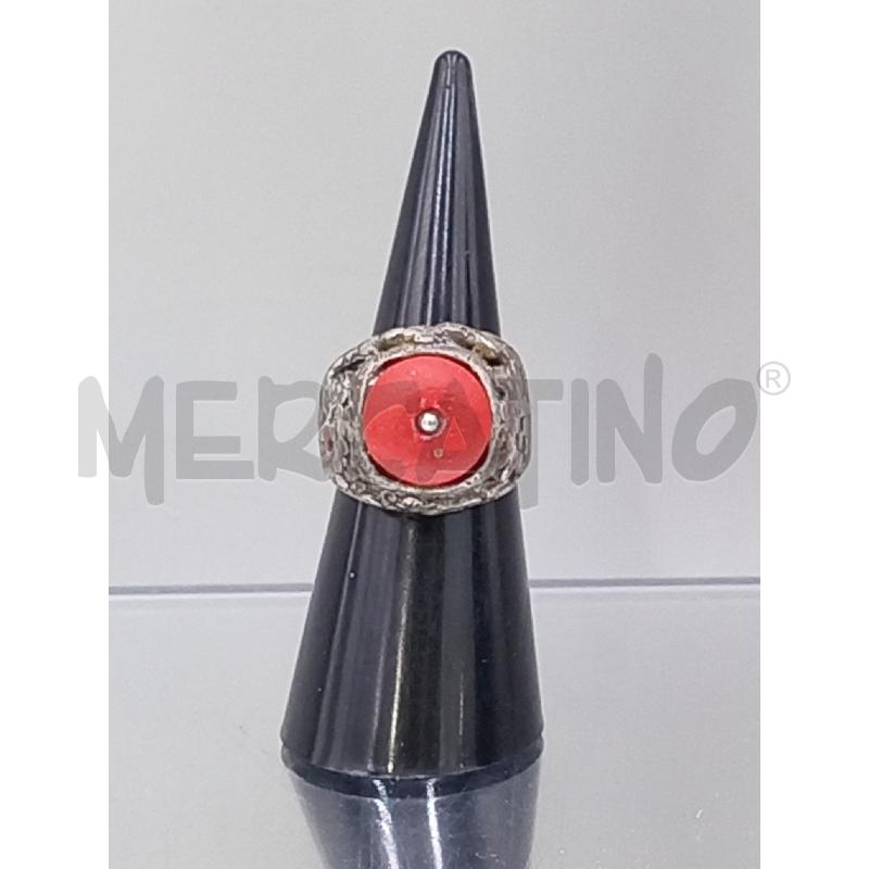 ANELLO DONNA ARGENTATO PIETRAS ROSSA | Mercatino dell'Usato Moncalieri bengasi 1