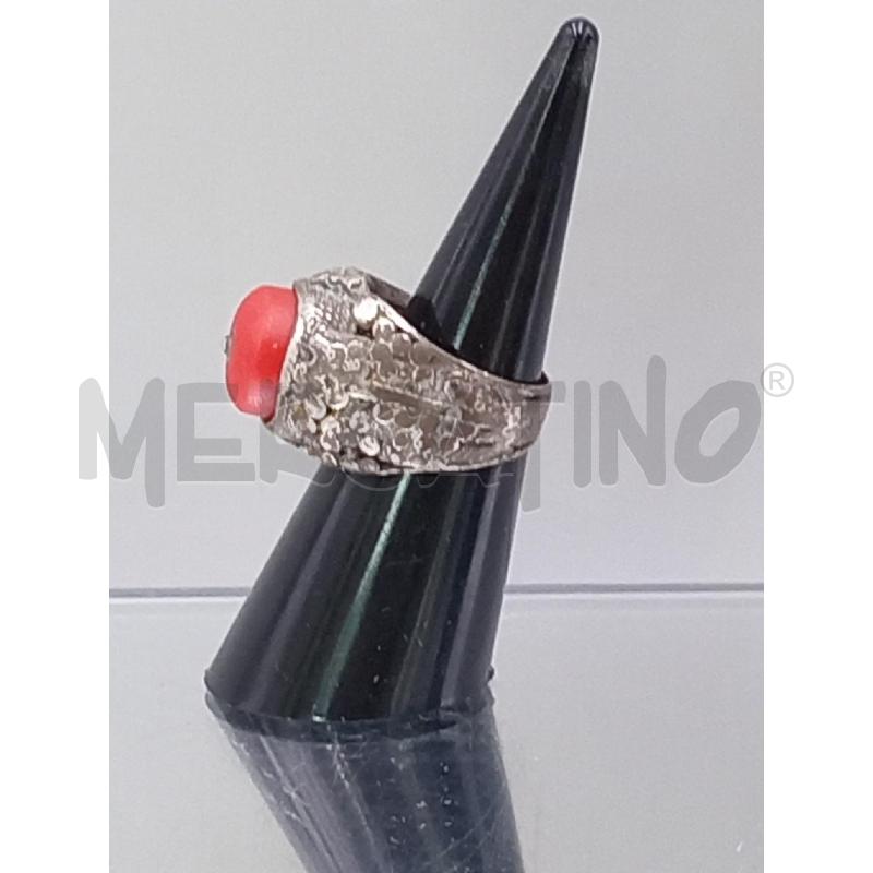 ANELLO DONNA ARGENTATO PIETRAS ROSSA | Mercatino dell'Usato Moncalieri bengasi 2