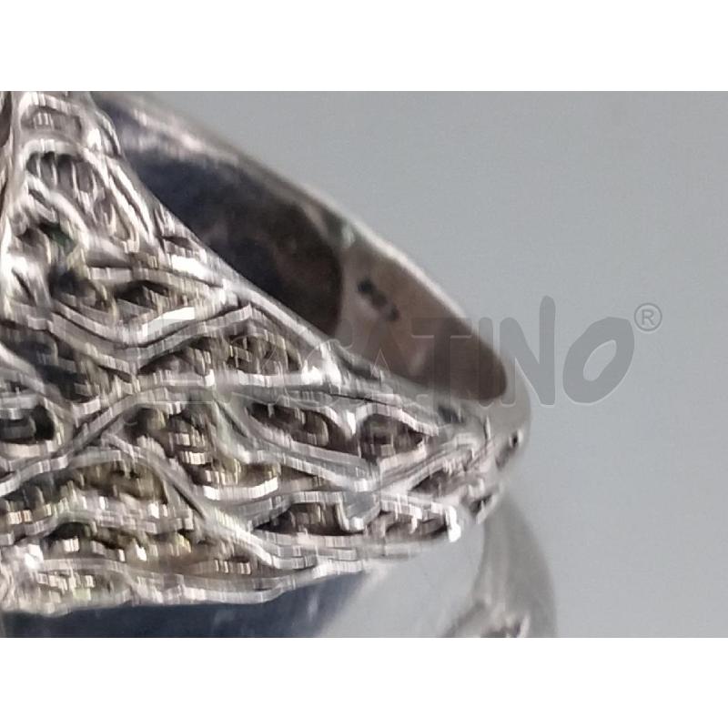 ANELLO DONNA ARGENTATO PIETRE ROSSE | Mercatino dell'Usato Moncalieri bengasi 4