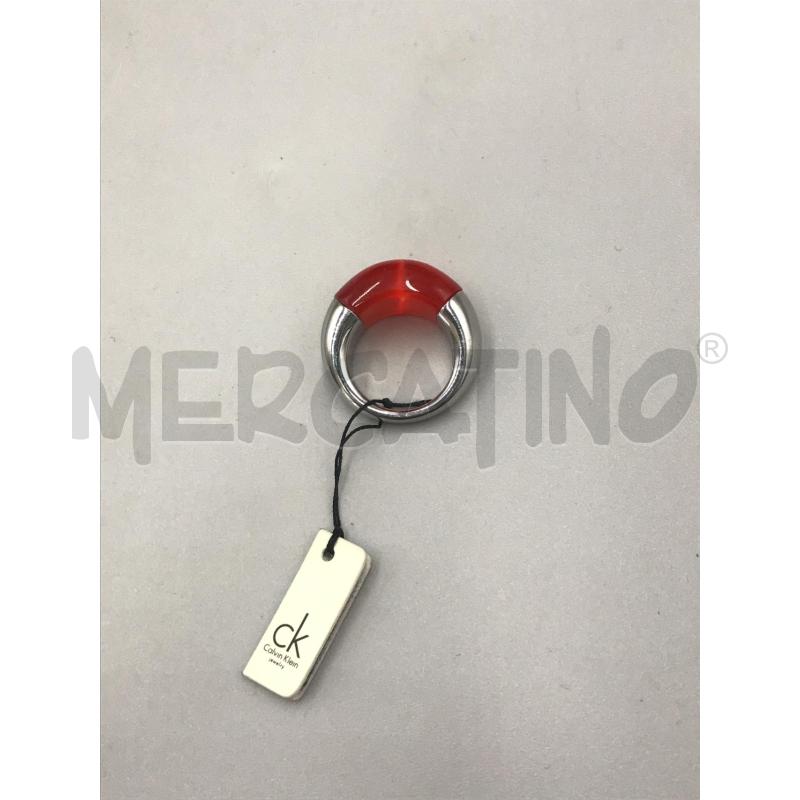 ANELLO DONNA CALVIN KLEIN PIETRA ROSSA  | Mercatino dell'Usato Moncalieri bengasi 2