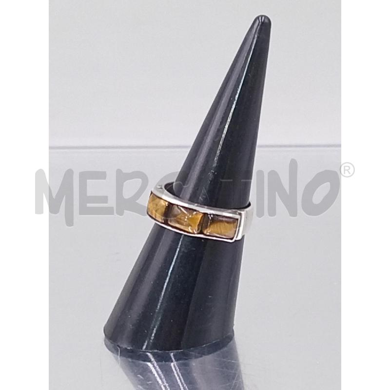 ANELLO DONNA GEOSPIRIT ARGENTATO OCCHIO DI TIGRE | Mercatino dell'Usato Moncalieri bengasi 1