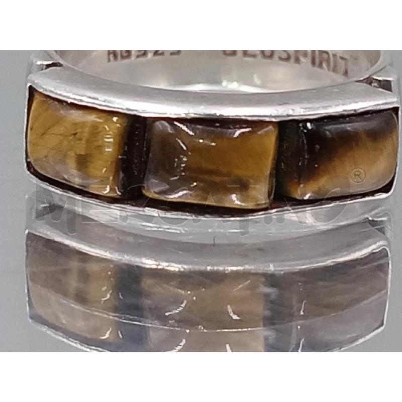 ANELLO DONNA GEOSPIRIT ARGENTATO OCCHIO DI TIGRE | Mercatino dell'Usato Moncalieri bengasi 4