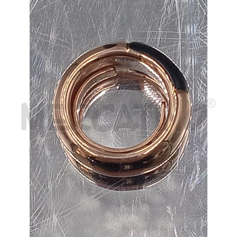 ANELLO DONNA MARCELLO PANE DORATO INSERTO NERO | Mercatino dell'Usato Moncalieri bengasi 5