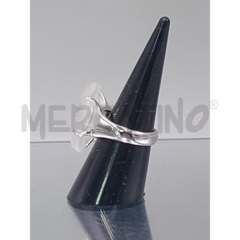ANELLO DONNA SWAROSKY CON FIORE BIANCO | Mercatino dell'Usato Moncalieri bengasi 2